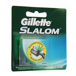 Cменные кассеты GilletteSlalom с увлажняющей полоской, 3 шт